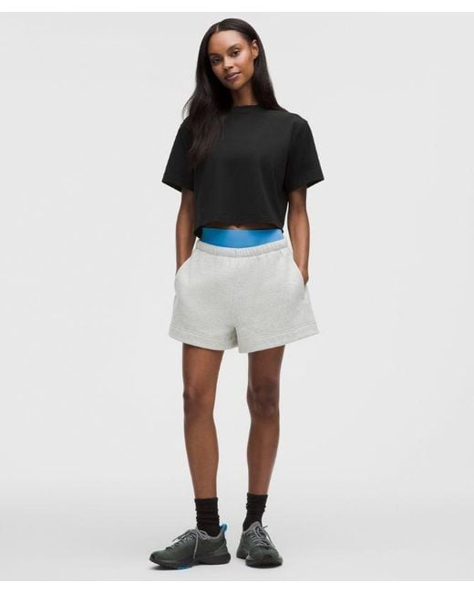 lululemon athletica Black – All Yours Organic Cropped T-Shirt – – Size Large