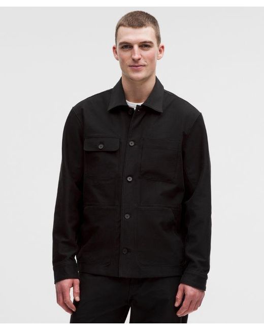 lululemon athletica Black Utilitech Twill Chore Coat for men