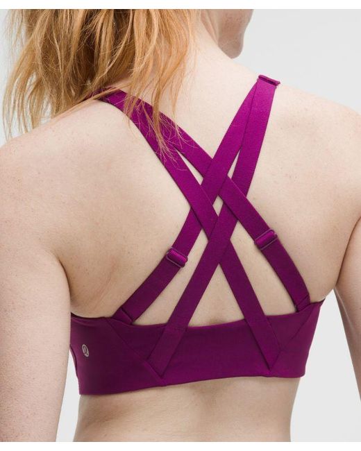 lululemon athletica Purple Energy Zip-Front Bra