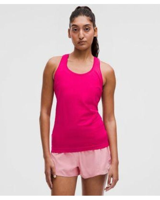 lululemon athletica Pink Swiftly Tech Racerback Tank Top.0 Hip Length