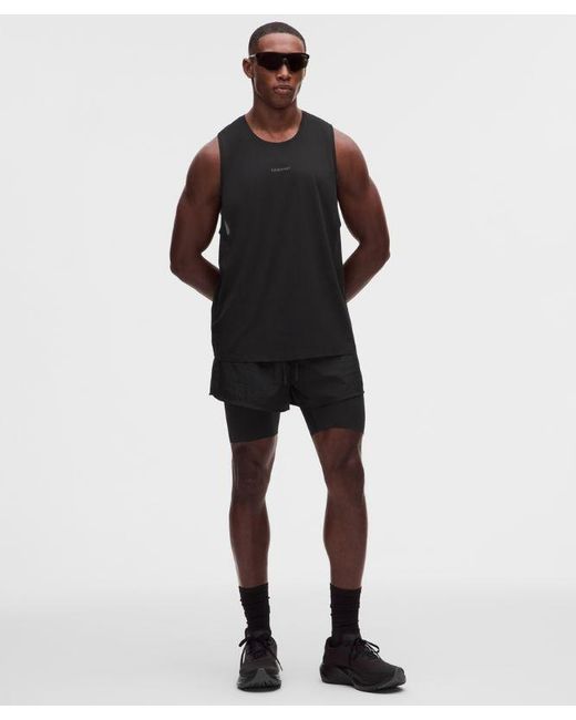 lululemon athletica Black – Fast And Free Half Tights Design – 8" – – Size Large for men