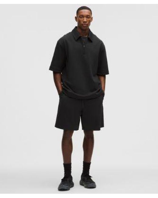 lululemon athletica Black Grand Standard Short-Sleeve Polo for men