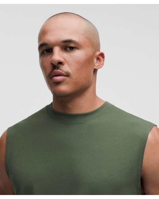 lululemon athletica Green – Easyset Training Sleeveless Shirt – – Size Large for men