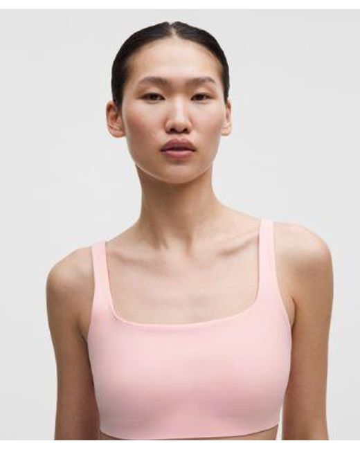 lululemon athletica Natural Flexyflex Squareneck Yoga Bra