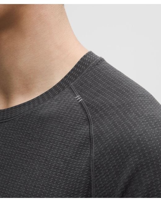 lululemon athletica Black Metal Vent Tech Short-Sleeve Shirt for men