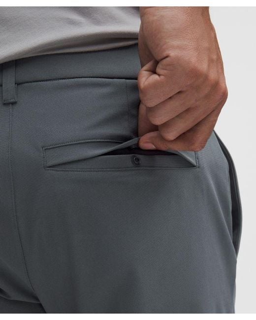 lululemon athletica Gray – Abc Slim-Fit Trousers 37L Warpstreme – – Size 12 for men