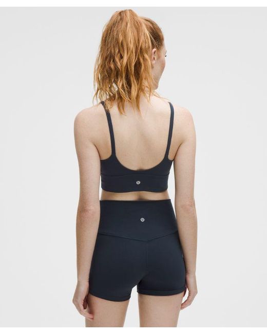 lululemon athletica Blue Focuser Scoop-Neck Bra Nulu