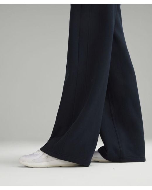 lululemon athletica Blue Scuba Mid-rise Wide-leg Pants Full Length
