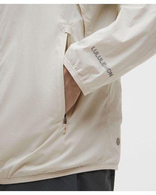 lululemon athletica Gray Fast And Free Packable Jacket for men