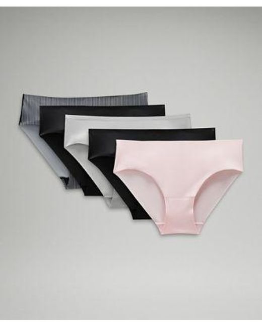 lululemon athletica Metallic Invisiwear Mid-rise Bikini Underwear 5 Pack