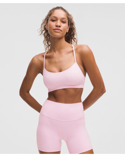 lululemon athletica Pink Flow Y Bra Nulu
