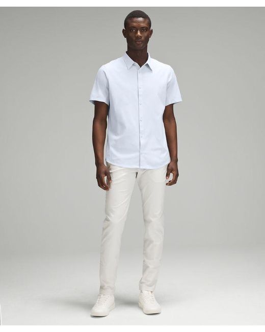 lululemon athletica White – Airing Easy Short-Sleeve Shirt – /Pastel – for men