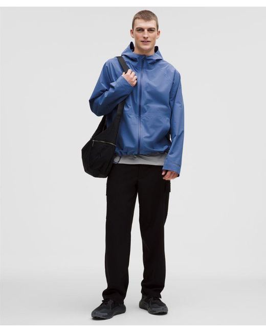 lululemon athletica Blue – Stretch Glyde Waterproof Jacket – – Size Large for men