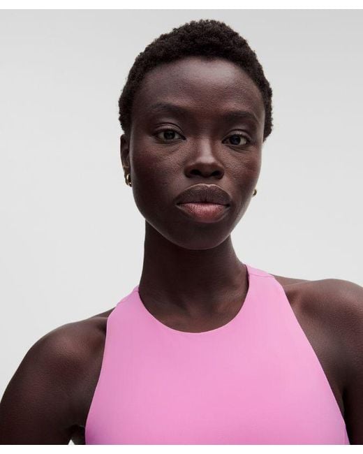 lululemon athletica Red Swift Speed Cropped Tank Top