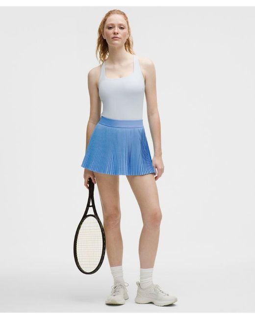 lululemon athletica Blue Varsity High-Rise Pleated Tennis Skirt
