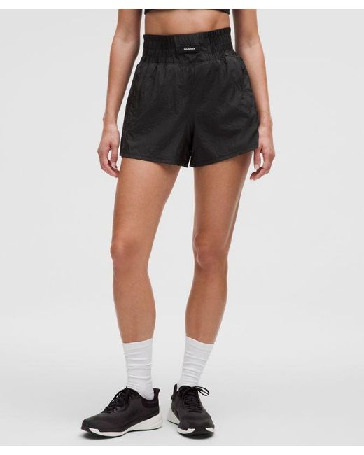 lululemon athletica Black Lightweight Super-High-Rise Training Short 4"