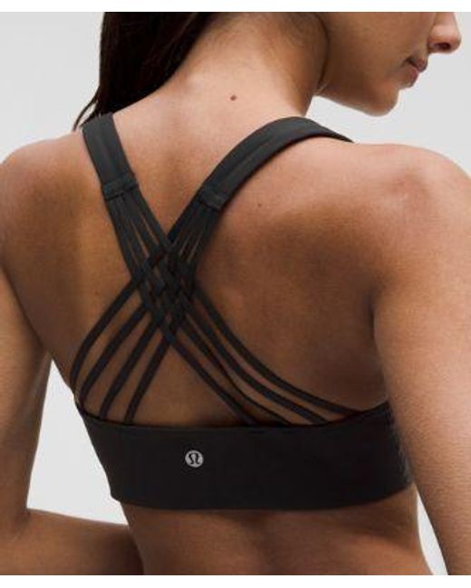 lululemon athletica Black Flexyflex Strappy Yoga Bra