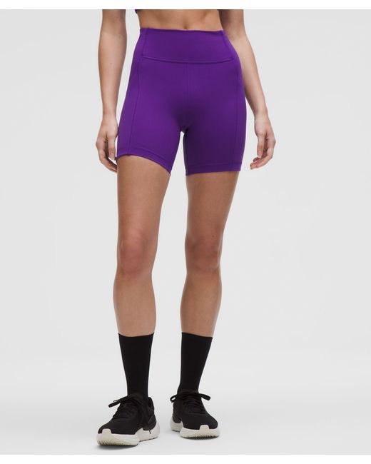 lululemon athletica Pink Swift Speed High-Rise Short 6"
