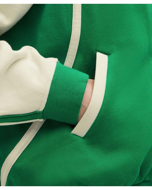 lululemon athletica Green Scuba Oversized Collegiate Jacket