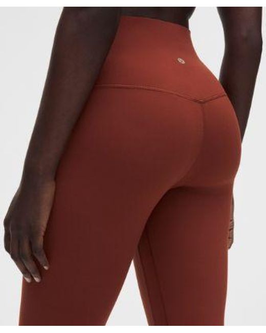 lululemon athletica Red Align High-Rise Crop 21"