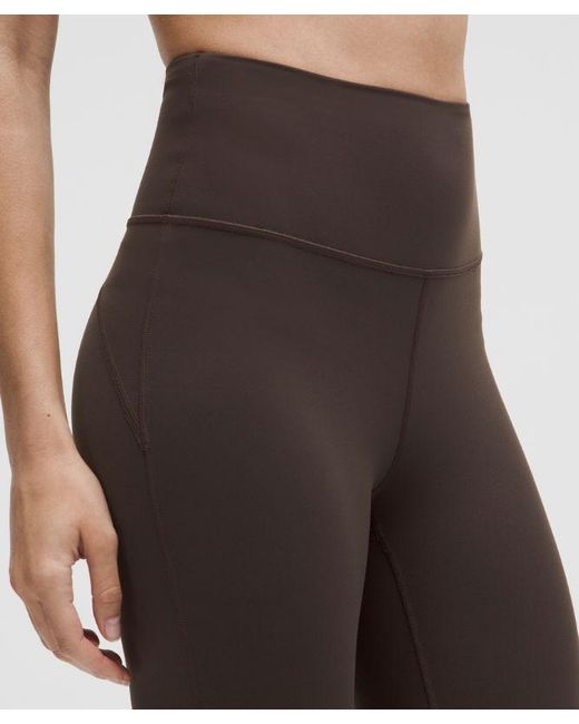 lululemon athletica Brown Groove Nulu Super-High-Rise Flared Pants Regular