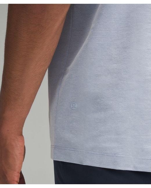 lululemon athletica Blue – Evolution Short-Sleeve Polo Shirt Oxford – //Pastel – for men