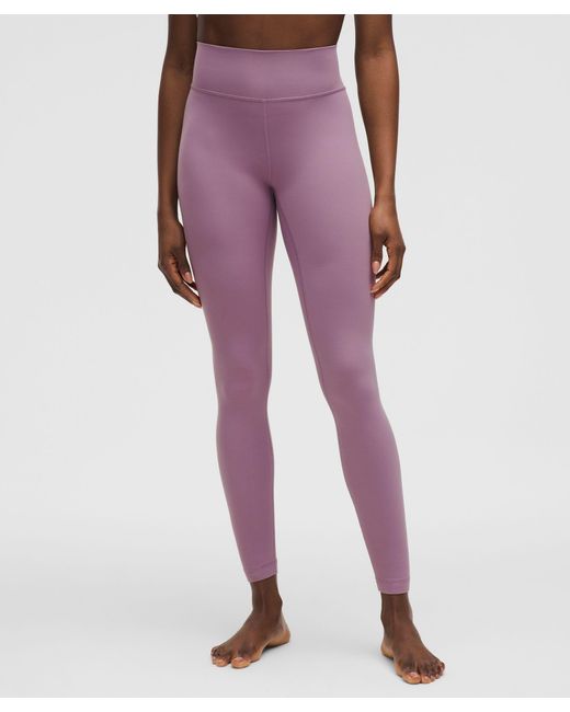 lululemon athletica Purple Groove High-Rise Ribbed Panel Tight 28"