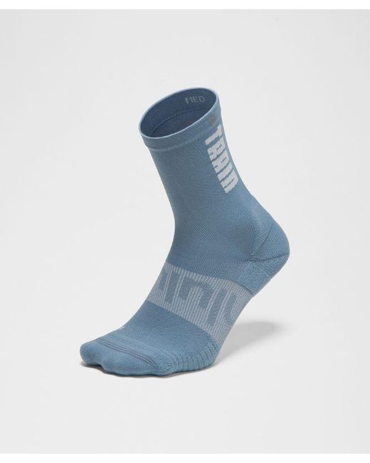 lululemon athletica Blue – Power Stride Crew Socks Train Club – – Size Large