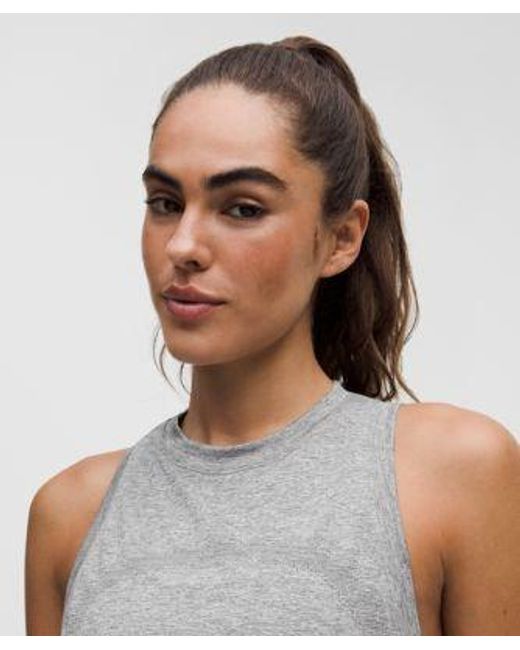 lululemon athletica Gray Swiftly Relaxed Tank Top Hip Length