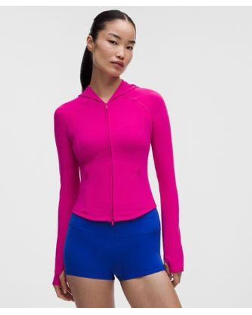 lululemon athletica Pink Wunder Train Full-Zip Jacket