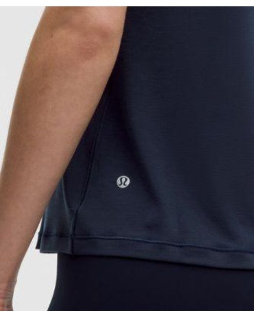 lululemon athletica Blue Jersey Training Tank Top