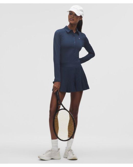 lululemon athletica Blue Repleat High-Rise Tennis Skirt