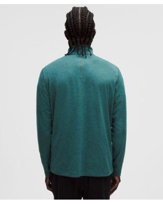 lululemon athletica Green – Soft Jersey Half Zip Long-Sleeve Top – – for men