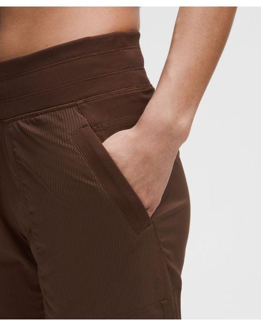 lululemon athletica Brown – Dance Studio Mid-Rise Pants Short – – Size 4