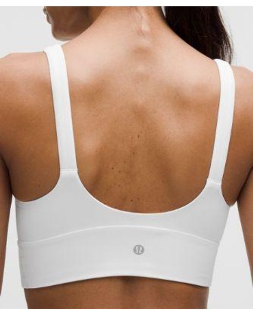 lululemon athletica White – Focuser V-Neck Sports Bra Light Support, A/B Cup – –