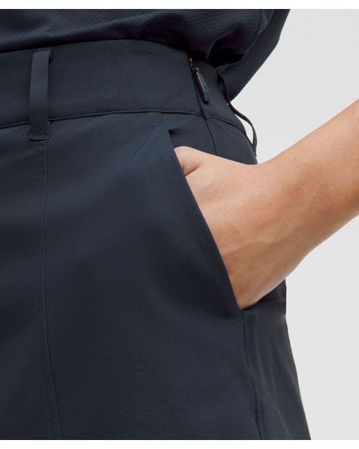 lululemon athletica Blue Stretch Twill Front Pleat Golf Skirt
