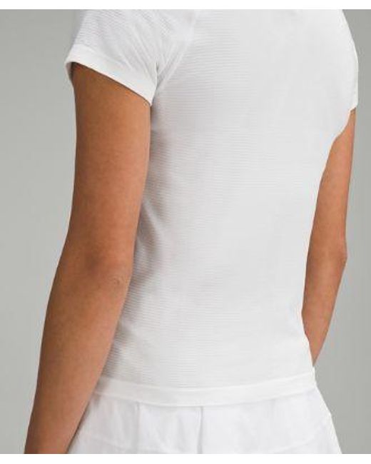 lululemon athletica White – Swiftly Tech Short-Sleeve Shirt 2.0 Race Length – –