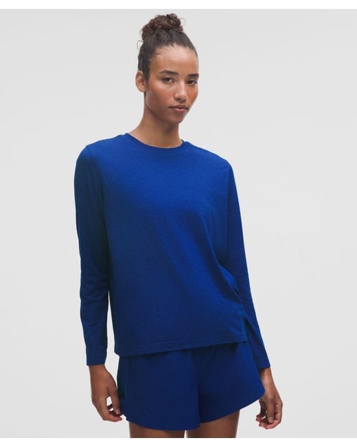 lululemon athletica Blue Swiftly Relaxed Long-Sleeve Shirt
