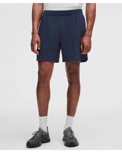 lululemon athletica Blue – Textured Swift Tennis Shorts – 7" – – Size Large for men