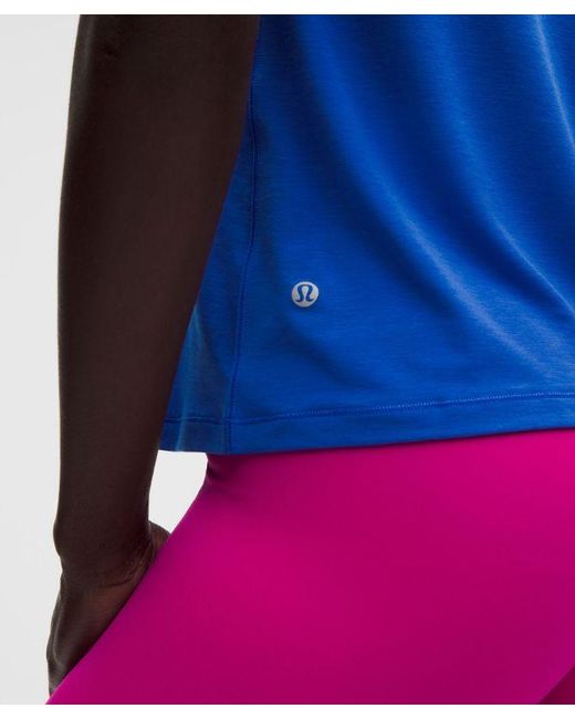 lululemon athletica Blue Jersey Training Tank Top