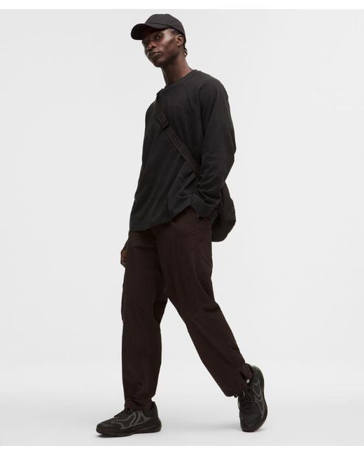 lululemon athletica Black – Organic Oversized Long-Sleeve Shirt Slnsh Collection – – Size Large for men