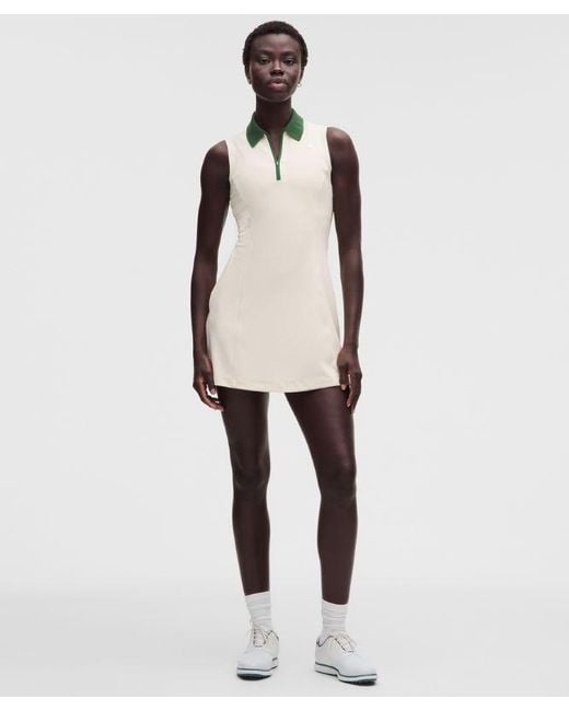 lululemon athletica Natural Sleeveless Golf Polo Dress