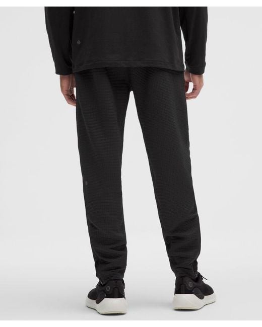 lululemon athletica Black Waffle-Knit Joggers for men