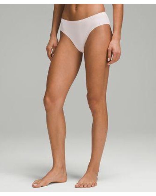 lululemon athletica Gray Invisiwear Mid-rise Bikini Underwear 3 Pack