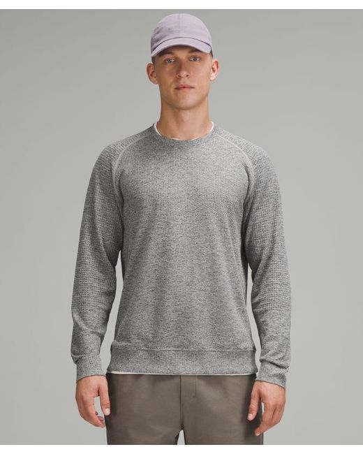 lululemon athletica Gray – Engineered Warmth Long-Sleeve Crew Sweatshirt – / – for men