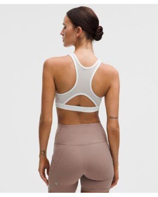 lululemon athletica White Wunder Train Mesh-Back Bra