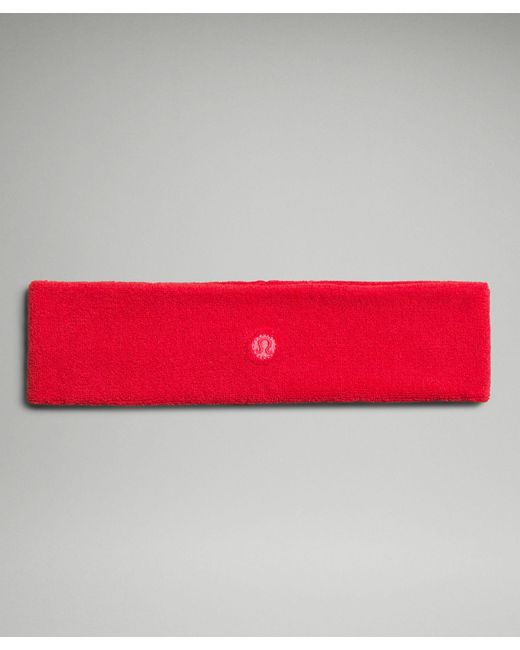 lululemon athletica Cotton Terry Sweatband - Color Red/bright Red