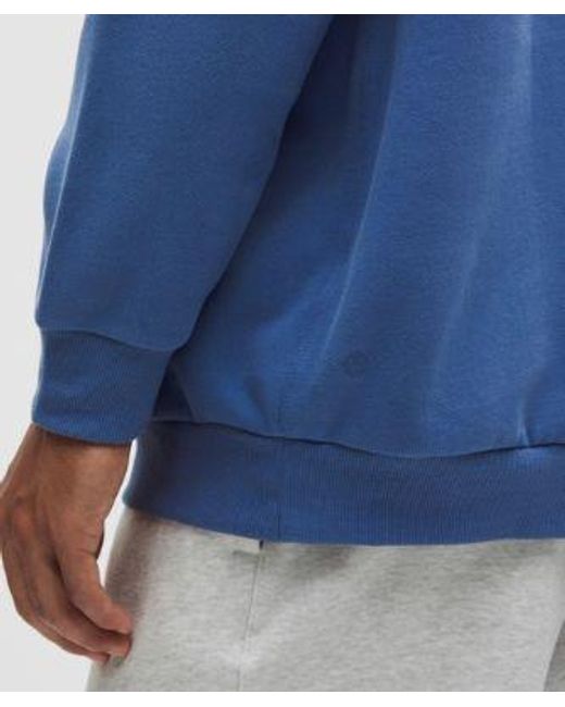 lululemon athletica Blue – Steady State Half Zip Sweatshirt – – Size Medium for men