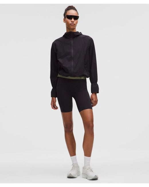 lululemon athletica Black Translucent Hooded Jacket