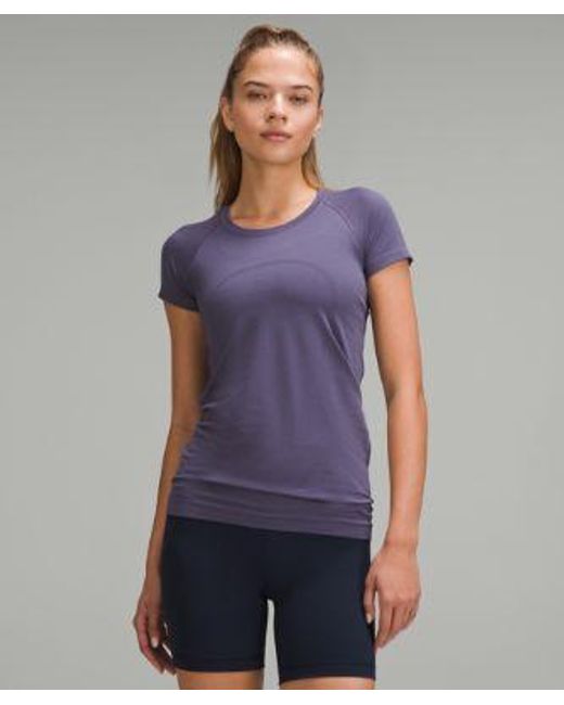 lululemon athletica Blue Swiftly Tech Short-Sleeve Shirt 2.0 Hip Length